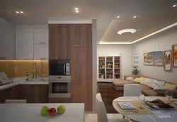 Apartment Design With Combined Kitchen In Khrushchev