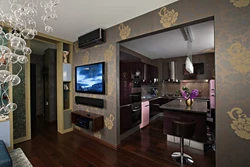Apartment Design With Combined Kitchen In Khrushchev