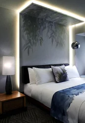 Bedroom interior bed lighting
