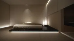 Bedroom interior bed lighting