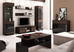 Living room furniture in wenge color photo