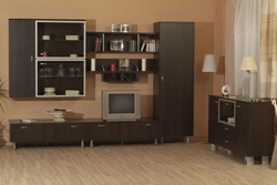 Мебели меҳмонхона дар сурати ранги wenge