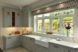 Examples of kitchen interior with window