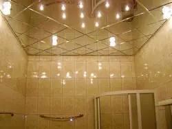 Müasir vanna otağı tavan dizaynı