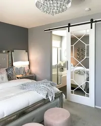 Bedroom Interiors With Mirrored Wardrobe