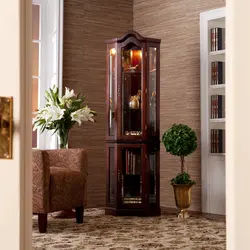 Corner sideboard in the living room in a modern style photo