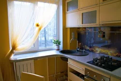 Kitchen window in Khrushchev-era photo corner