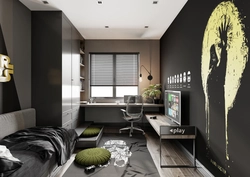 Teenager bedroom design 13 sq m