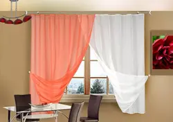 Tulle design for the kitchen in two colors