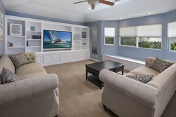 Mini living room interior with TV