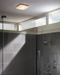 Ceiling lights for suspended ceilings in the bathroom photo