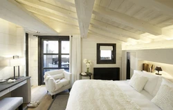 Wooden house bedroom ceiling design