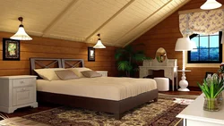 Wooden house bedroom ceiling design