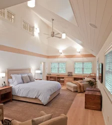 Wooden house bedroom ceiling design