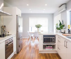 Kitchen with three doors photo