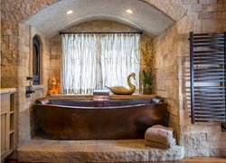 Natural Stone In The Bathroom Photo