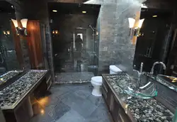 Banyoda Təbii Daş Fotoşəkili
