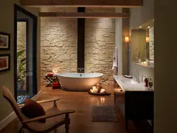 Natural Stone In The Bathroom Photo
