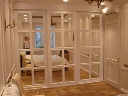 Wardrobe Door Design Photo With Mirror