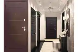 Hallway Design With Dark Doors