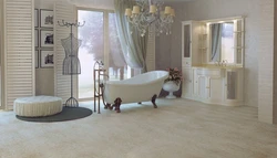 Vinyl tiles for bathroom photo