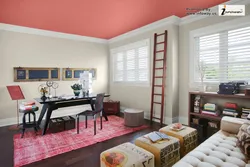 Photo of painted ceilings in the apartment