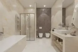 60X60 Tiles In The Bathroom Interior