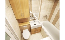 Bathroom Interior With Corner Toilet