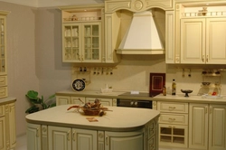 Classic kitchen hood in the interior