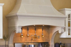 Classic kitchen hood in the interior