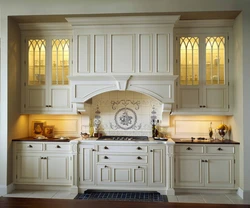 Classic kitchen hood in the interior