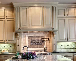 Classic kitchen hood in the interior