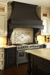 Classic kitchen hood in the interior