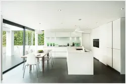White kitchen minimalism design