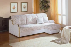 Corner sleeping sofas in the living room photo