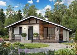 One-story house with a terrace and 3 bedrooms photos and projects