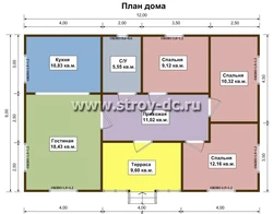 Террассасы және 3 жатын бөлмесі бар бір қабатты үй фотосуреттері мен жобалары
