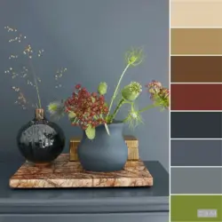 Paint palette for kitchen interior