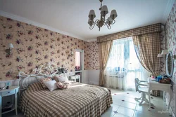 Floral bedroom interior photo