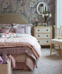 Floral bedroom interior photo