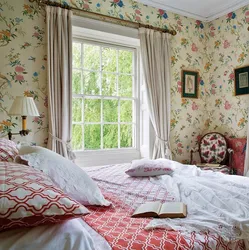 Floral bedroom interior photo