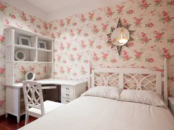 Floral bedroom interior photo