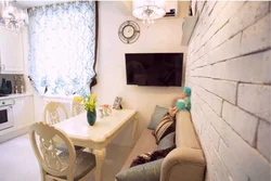 Sofa in the kitchen interior photo 10