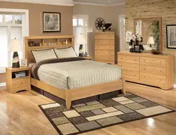 Oak bedroom interior