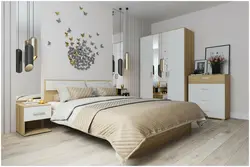 Oak bedroom interior