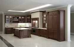 Kitchen walnut photo design