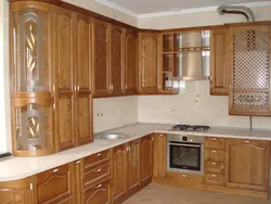 Kitchen walnut photo design