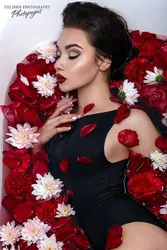 Фото в ванной с цветами