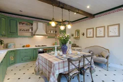 Chandeliers For The Kitchen In Provence Style In The Interior Photo