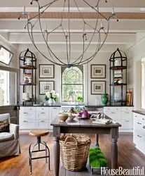 Chandeliers For The Kitchen In Provence Style In The Interior Photo